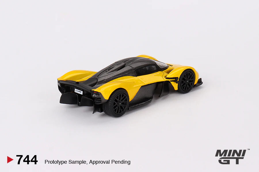 Mini GT No.744 Aston Martin Valkyrie Sunburst Yellow
