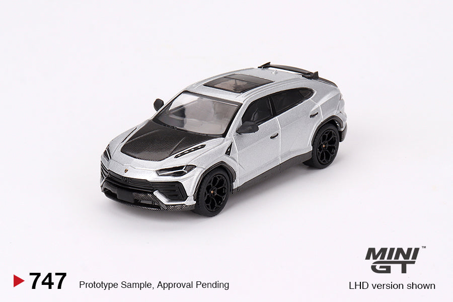 Mini GT No.747 Lamborghini Urus Performante Grigio Nimbus
