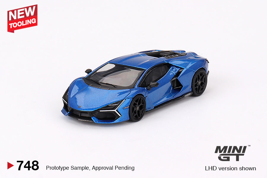 Mini GT No.748 Lamborghini Revuelto Blu Eleos