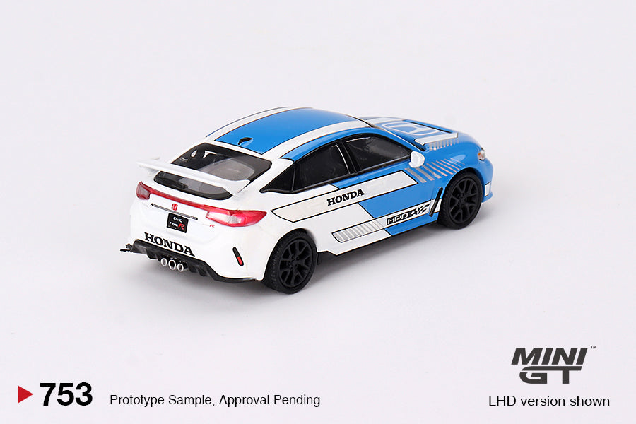 Mini GT No.753 Honda Civic Type R #3 2023 Pace Car Blue