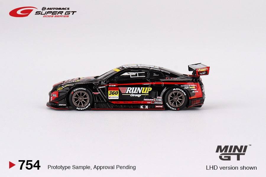 Mini GT No.754 Nissan GT-R Nismo GT3 #360 "RUNUP RIVAUX GT-R" TOMEI SPORTSE 2023 Super GT Series (Blister Pack) - Japan Exclusive
