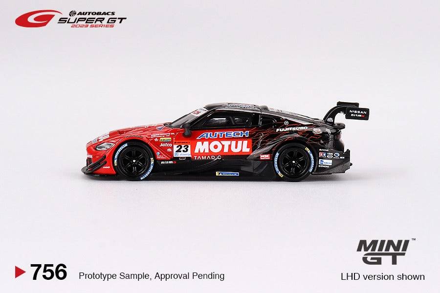 Mini GT No.756 Nissan Z GT500 #23 "MOTUL AUTECH Z" Nismo 2023 Super GT Series (Blister Pack) - Japan Exclusive