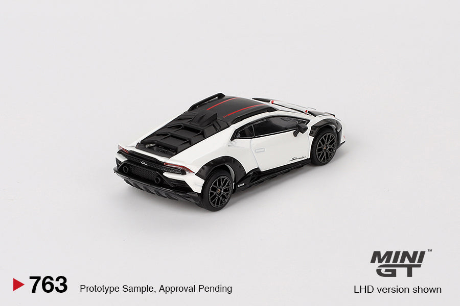 Mini GT No.763 Lamborghini Huracán Sterrato Bianco Asopo (Blister Pack) - MiJo Exclusives