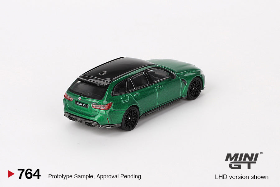 Mini GT No.764 BMW M3 Competition Touring Isle of Man Green Metallic