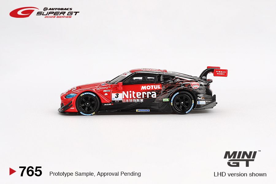 Mini GT No.765 Nissan Z GT500 #3 "Niterra MOTUL Z" NDDP RACING 2023 Super GT Series (Blister Pack)