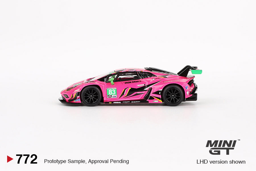 Mini GT No.772 Lamborghini Huracán GT3 EVO2 #83 2023 IMSA Daytona 24 Hrs Iron Dames