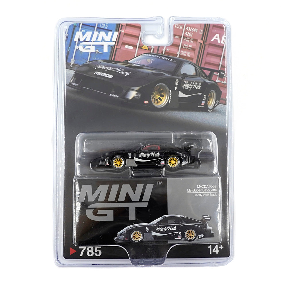 Mini GT No.785 Mazda RX-7 LB-Super Silhouette Liberty Walk Black (Blister Pack)