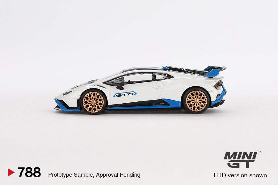 Mini GT No.788 Lamborghini Huracán STO Bianco Asopo