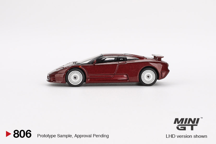 Mini GT No.806 Bugatti EB110 GT Dark Red Metallic