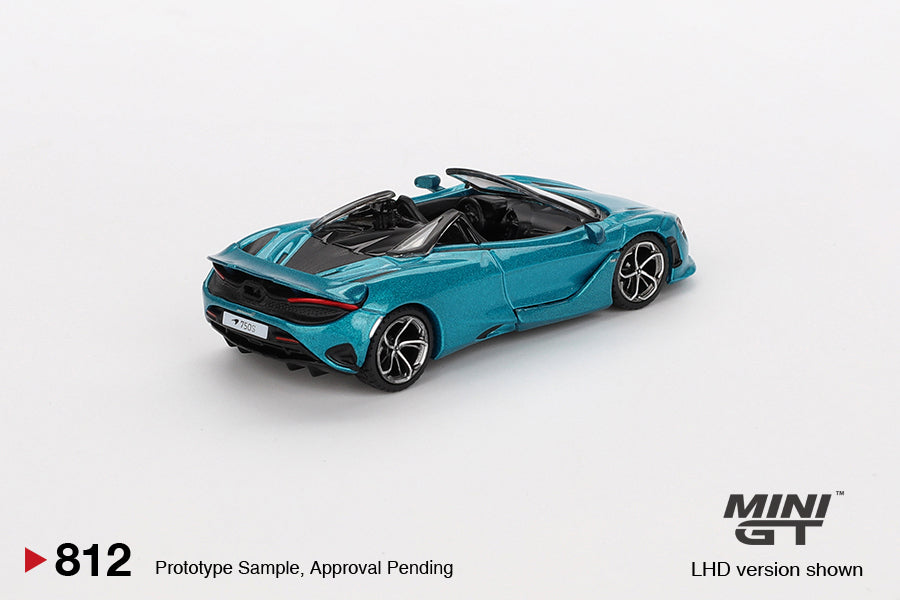 Mini GT No.812 McLaren 750S Spider Belize Blue