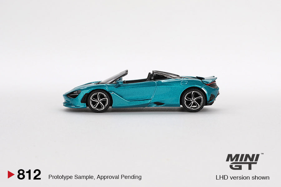 Mini GT No.812 McLaren 750S Spider Belize Blue