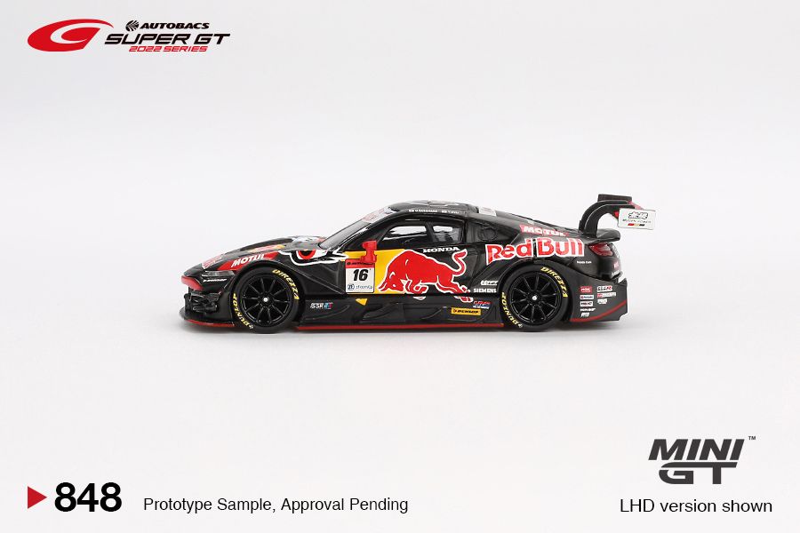 Mini GT No.848 Honda NSX-GT "Type S" GT500 #16 "Red Bull MOTUL MUGEN NSX-GT" TEAM Red Bull MUGEN 2023 SUPER GT SERIES (Blister Pack)