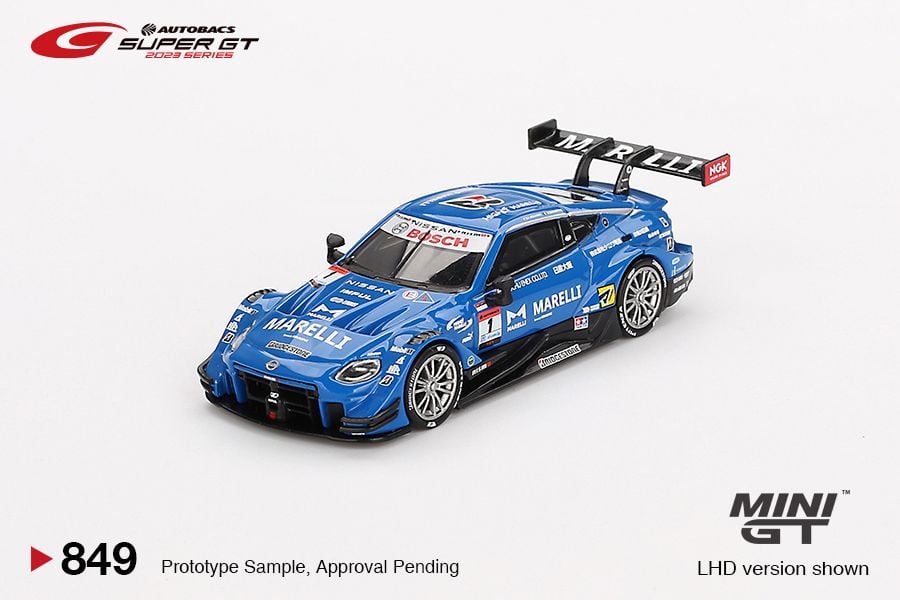 Mini GT No.849 Nissan Z GT500 #1 "MARELLI IMPUL Z" TEAM IMPUL 2023 Super GT Series (Blister Pack)