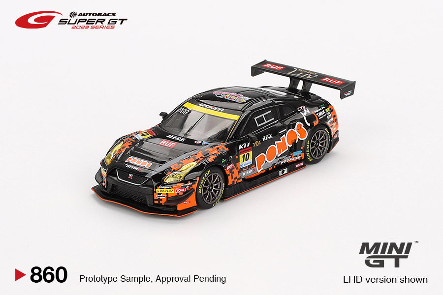 Mini GT No.860 Nissan GT-R NISMO GT3 #10 2023 Super GT Series "PONOS GAINER GT-R" GAINER (Blister Pack)
