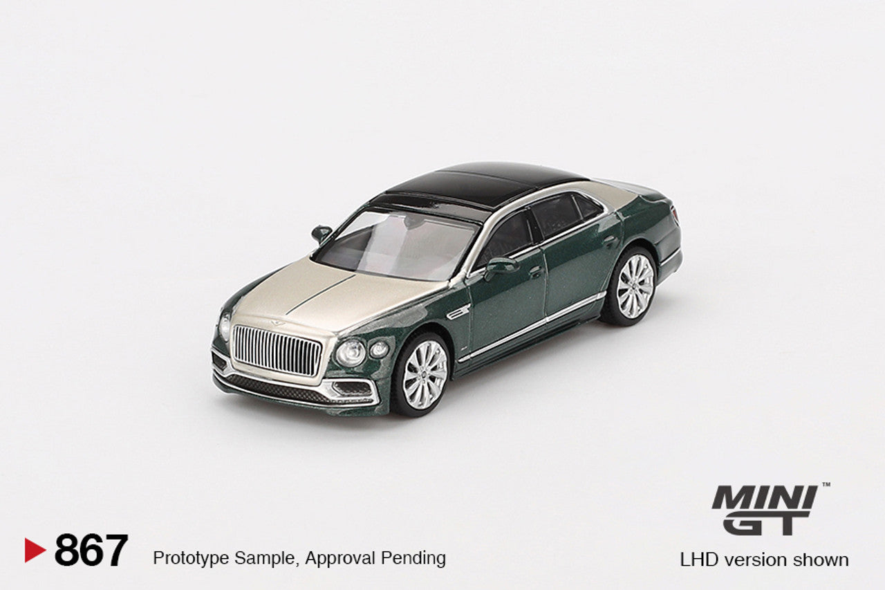 Mini GT No.867 Bentley Flying Spur White Sand Verdant