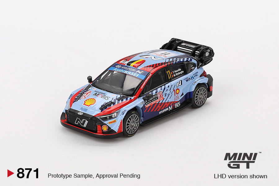 Mini GT No.871 Hyundai i20 N Rally1 Hybrid #11 2024 Rallye Monte-Carlo Winner