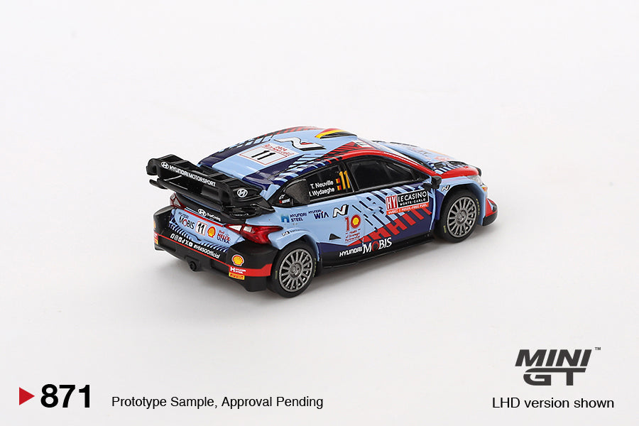 Mini GT No.871 Hyundai i20 N Rally1 Hybrid #11 2024 Rallye Monte-Carlo Winner