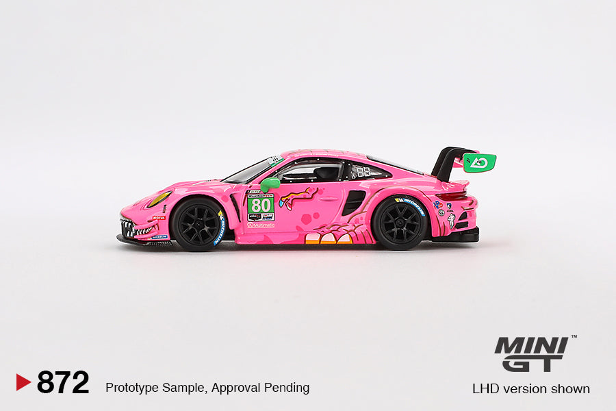 Mini GT No.872 Porsche 911 GT3 R #80 2023 IMSA VIRginia Roxy AO Racing