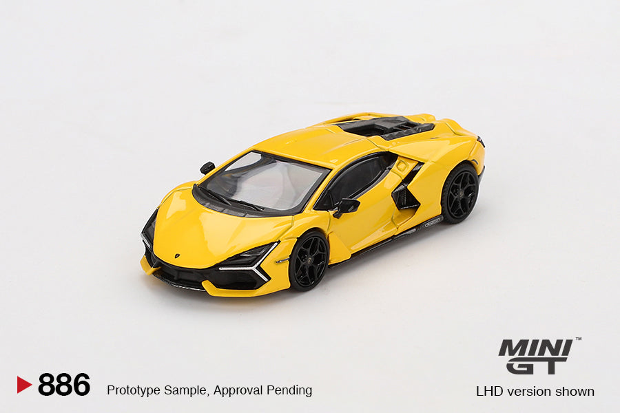 Mini GT No.886 Lamborghini Revuelto Giallo
