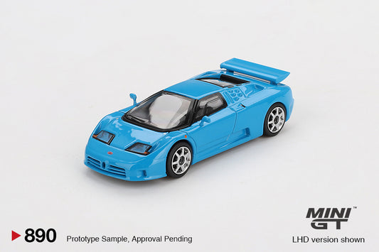 Mini GT No.890 Bugatti EB110 Super Sport Blu Bugatti