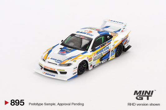 Mini GT No.895 Nissan LB-Super Silhouette S15 SILVIA #555 2023 Formula Drift Japan