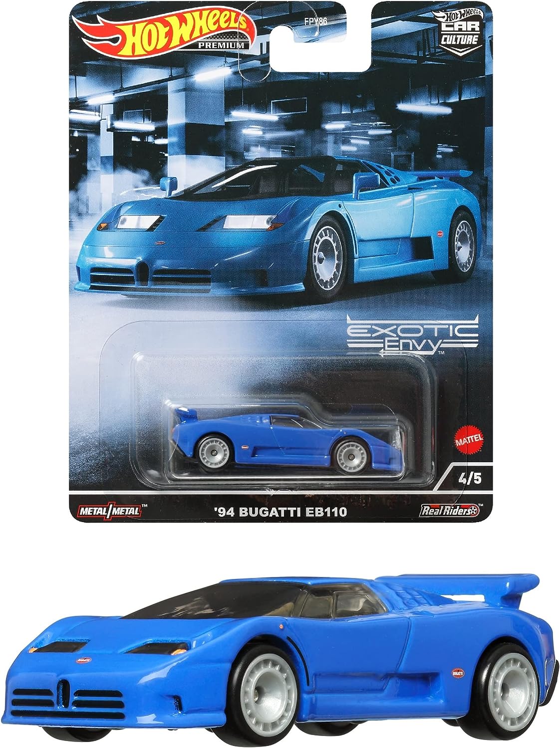 Hot Wheels Premium Car Culture Exotic Envy 4/5 '94 Bugatti EB110 - Japanese Stock