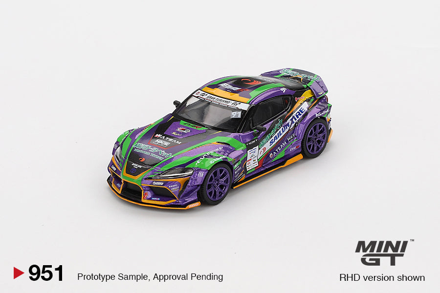 *Pre-Order* Mini GT No.951 Toyota GR Supra KUHL 2021 D1GP EVANGELION RACING (Blister Pack) - Japan Exclusive