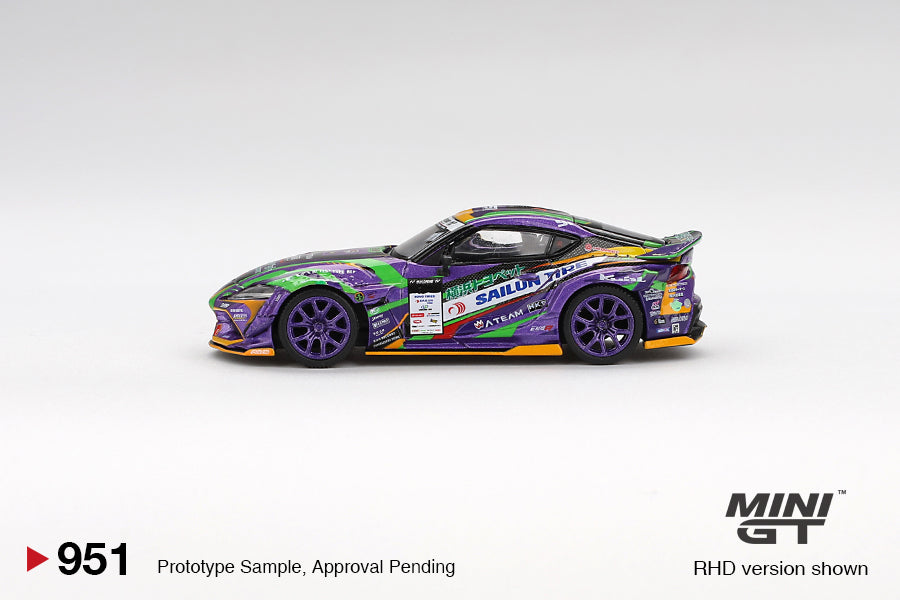 *Pre-Order* Mini GT No.951 Toyota GR Supra KUHL 2021 D1GP EVANGELION RACING (Blister Pack) - Japan Exclusive