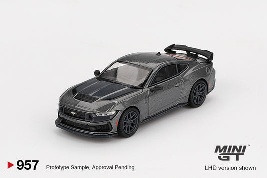 *Pre-Order* Mini GT No.957 Ford Mustang Dark Horse 2024 Carbonized Gray