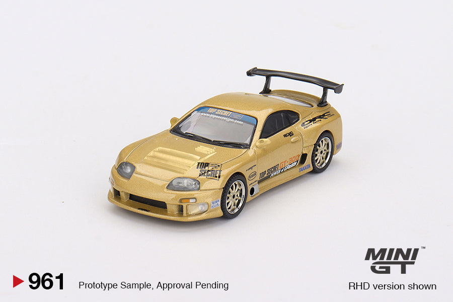 Mini GT No.961 Toyota Supra (A80) Top Secret GT-300 Top Secret Gold