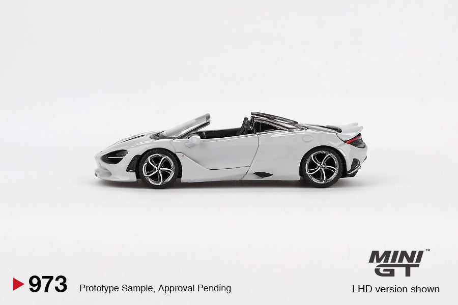 Mini GT No.973 McLaren 750S Spider Cirrus Grey