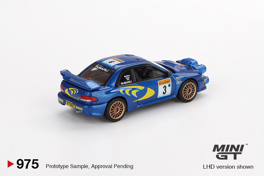 Mini GT No.975 Subaru Impreza WRC98 1998 #3 Rally Monte-Carlo 3rd Place (Blister Pack)