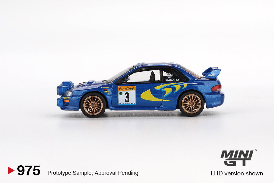 Mini GT No.975 Subaru Impreza WRC98 1998 #3 Rally Monte-Carlo 3rd Place (Blister Pack)