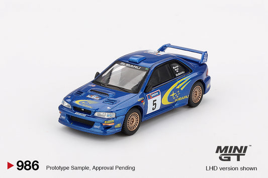 Mini GT No.986 Subaru Impreza WRC99 #5 1999 Rally Australia Winner - Australia Exclusive