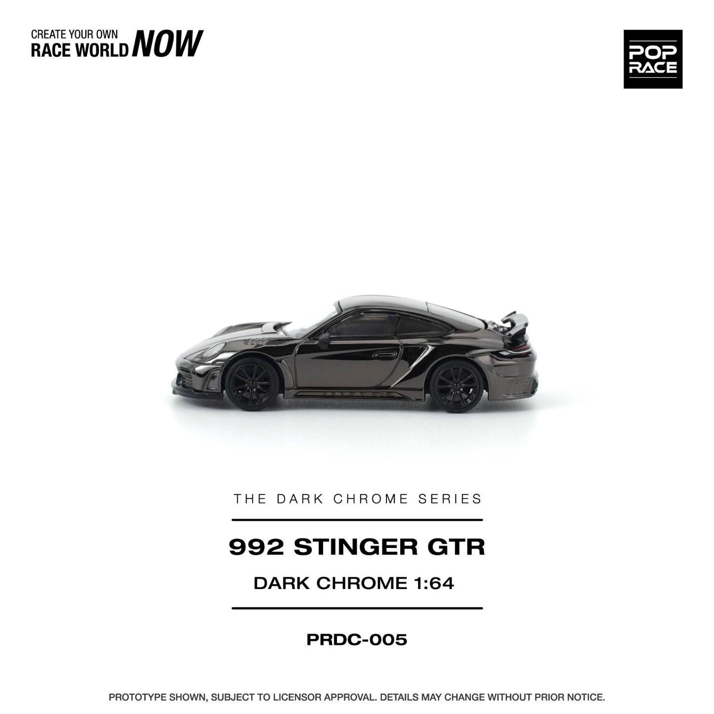 *Pre-Order* Pop Race 992 Stinger GTR Dark Chrome
