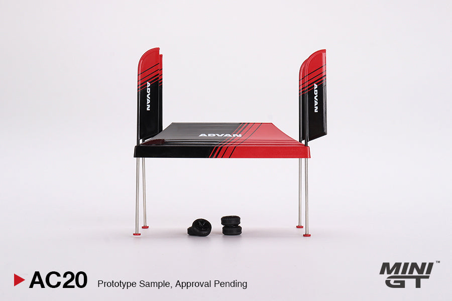 Mini GT AC20 Paddock Service Tent Set – ADVAN