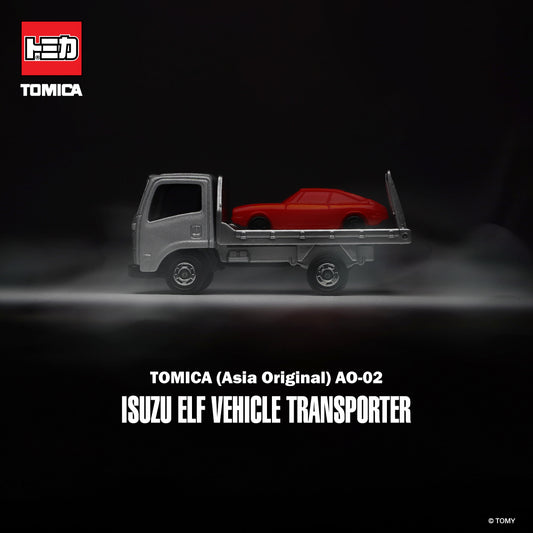 Tomica Asia Original AO-02 Isuzu Elf Vehicle Transporter