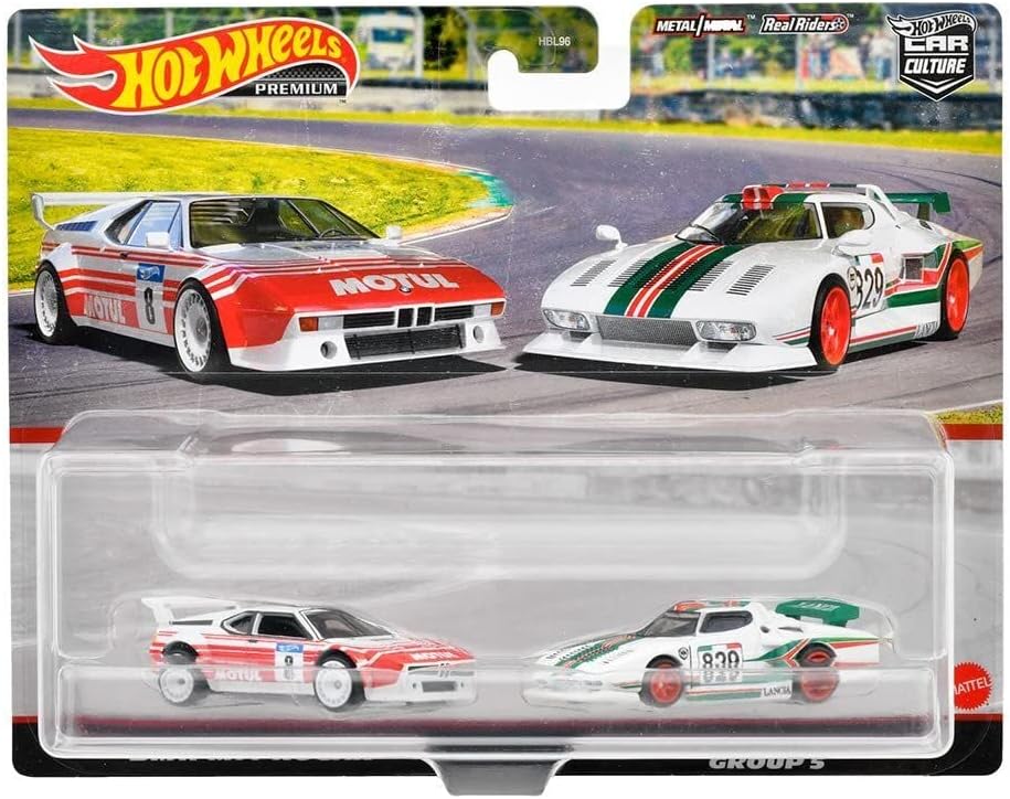 Hot Wheels Premium Car Culture BMW M1 Procar & Lancia Stratos Group 5 (Twin Pack) - Japanese Stock