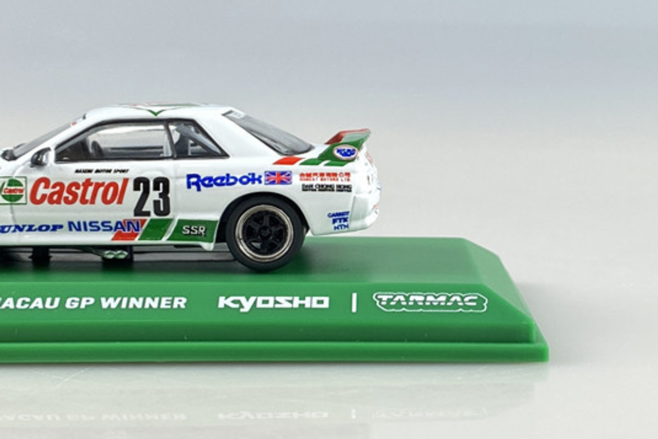 Kyosho x Tarmac Works Castrol Skyline GT-R R32 Macau Grand Prix Winner