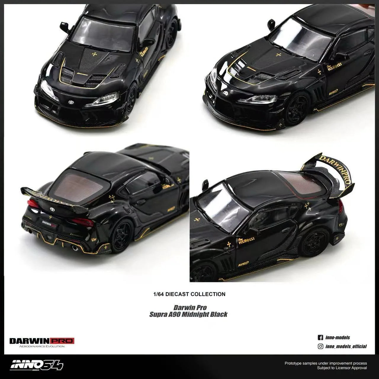 *Pre-Order* INNO Models INNO64 DARWIN PRO Supra A90 Gloss Black