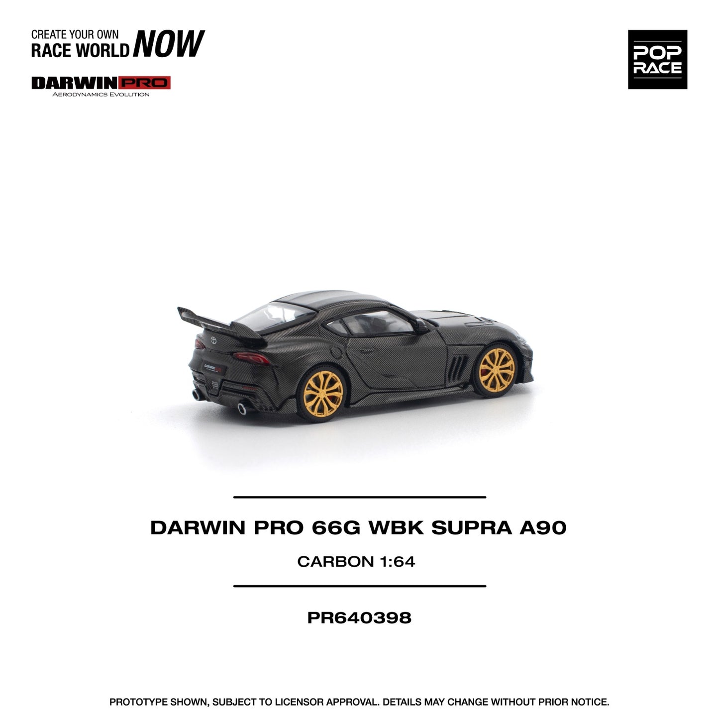 *Pre-Order* Pop Race Darwin Pro 66G WBK Supra A90 Carbon Edition