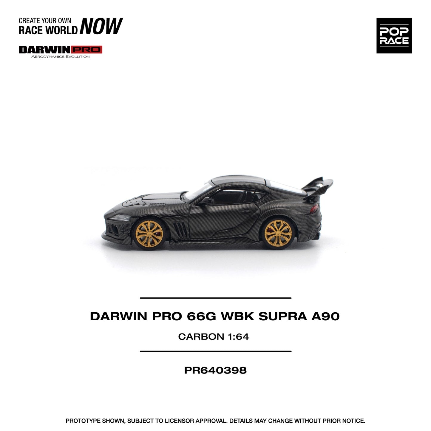 *Pre-Order* Pop Race Darwin Pro 66G WBK Supra A90 Carbon Edition