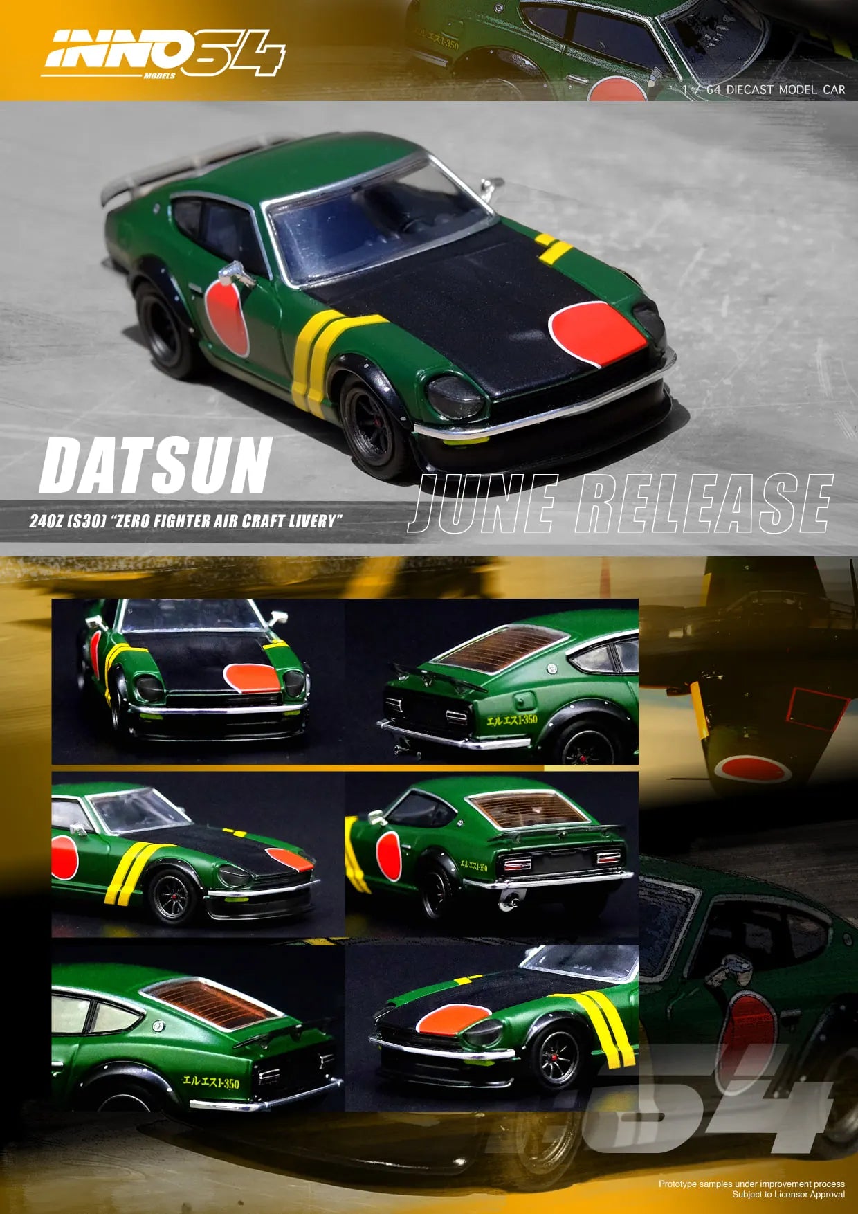 Inno Models Inno64 Datsun 240z "Zero Fighter Aircraft Livery"