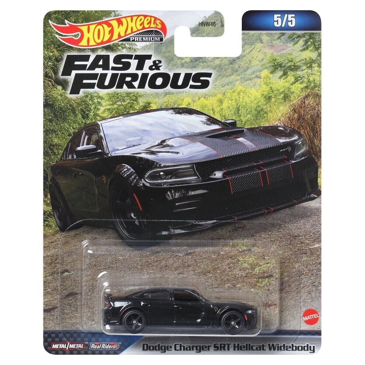 Hot Wheels Premium Fast & Furious 5/5 Dodge Charger SRT Hellcat Widebody - Japanese Stock