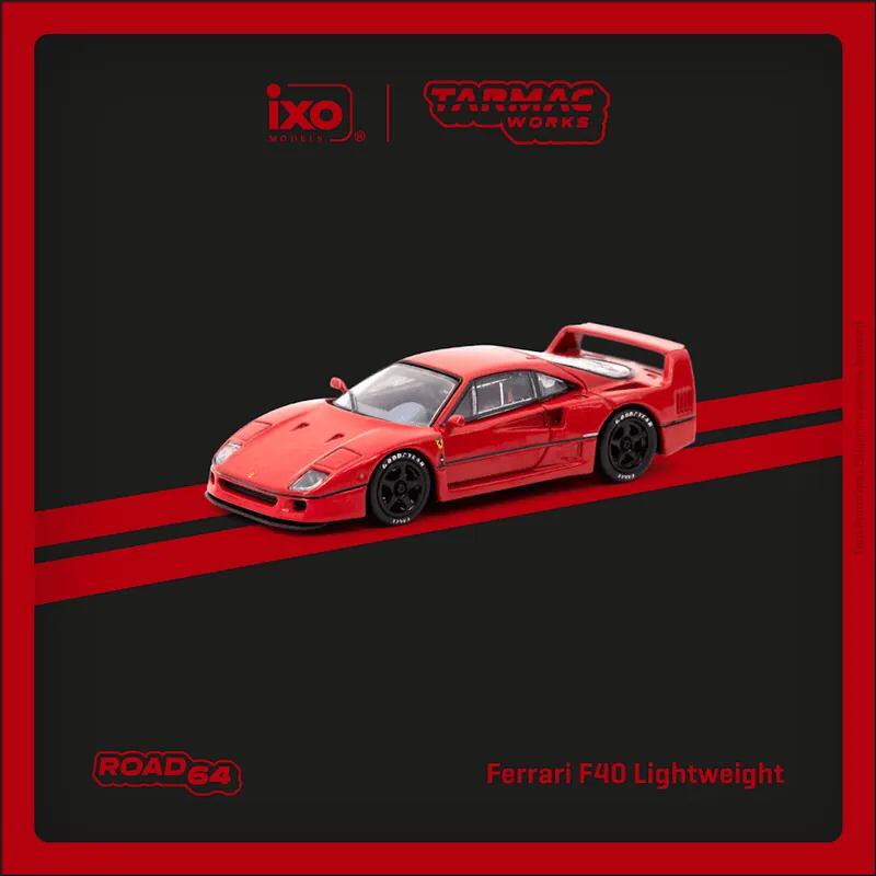 Tarmac Works x IXO Models Ferrari F40 Lightweight Red