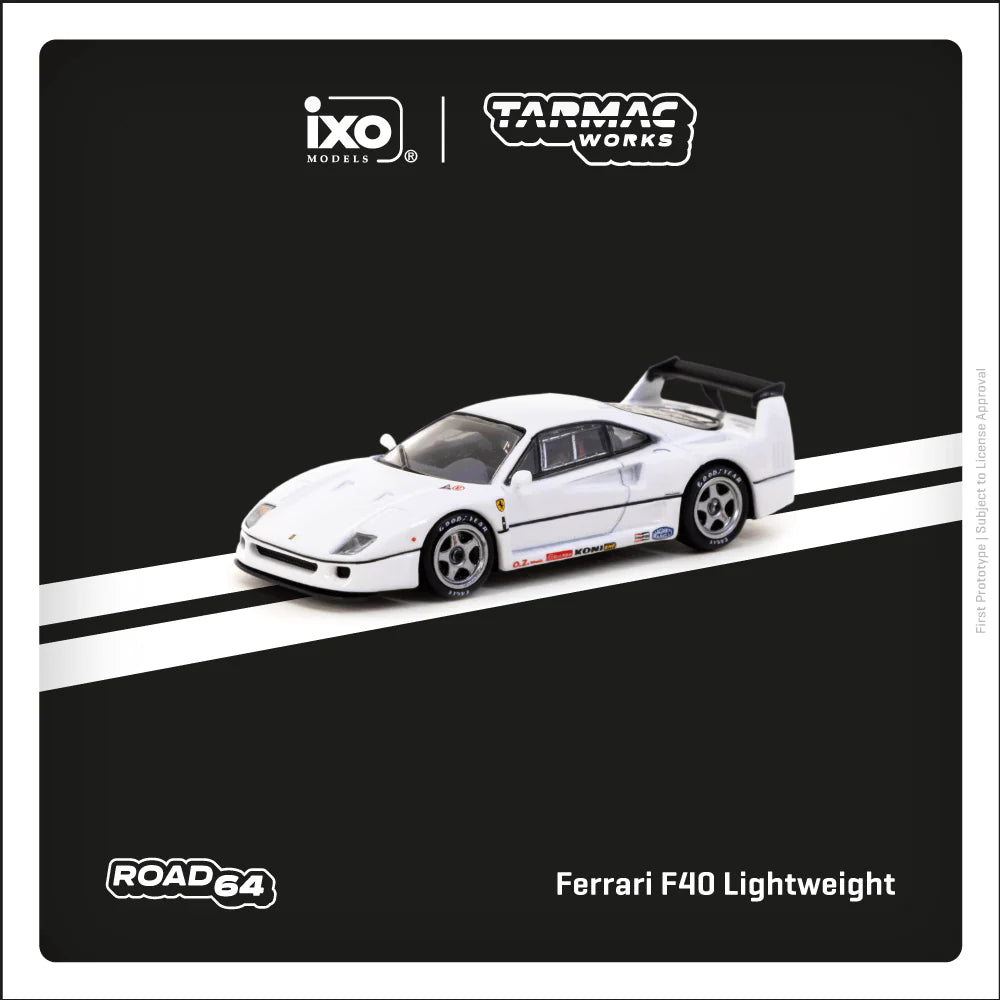 Tarmac Works x IXO Models Ferrari F40 White