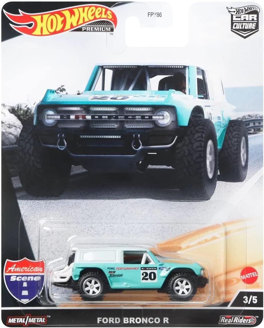 Hot Wheels Premium Car Culture American Scene 3/5 Ford Bronco R - Japanese Stock