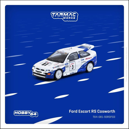 *Pre-Order* Tarmac Works - Ford Escort RS Cosworth Tour de Corse - Rallye de France 1993 Winner François Delecour / Daniel Grataloup