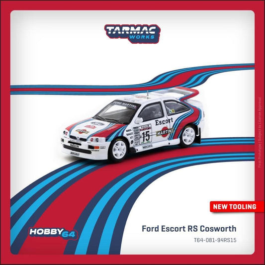 *Pre-Order* Tarmac Works Ford Escort RS Cosworth WRC Rallye Sanremo 1994 Malcolm Wilson / Bryan Thomas