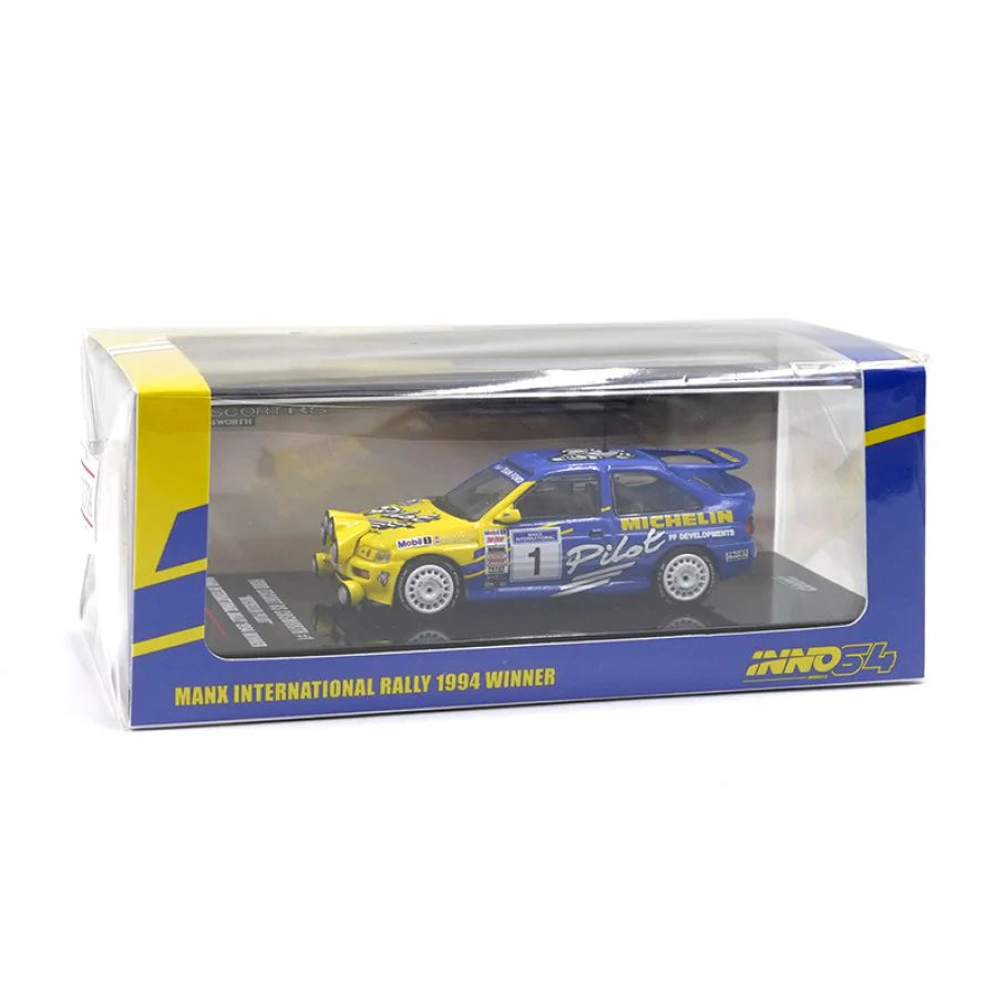 Inno Models Inno64 Ford Escort RS Cosworth #1 "Michelin Pilot" Manx International Rally 1994 Winner M.Wilson/B.Thomas